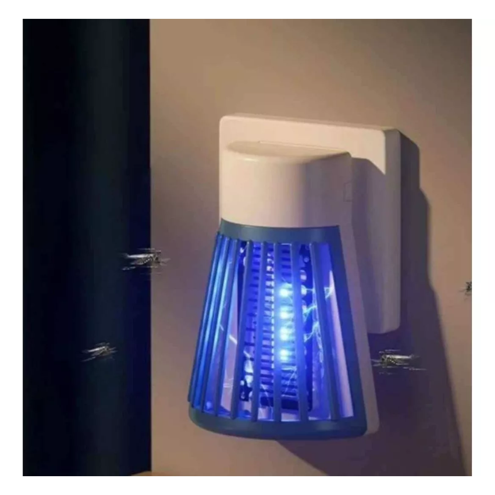 Mosquito Zero: Luz UV + descarga eléctrica para noches libres de picaduras.