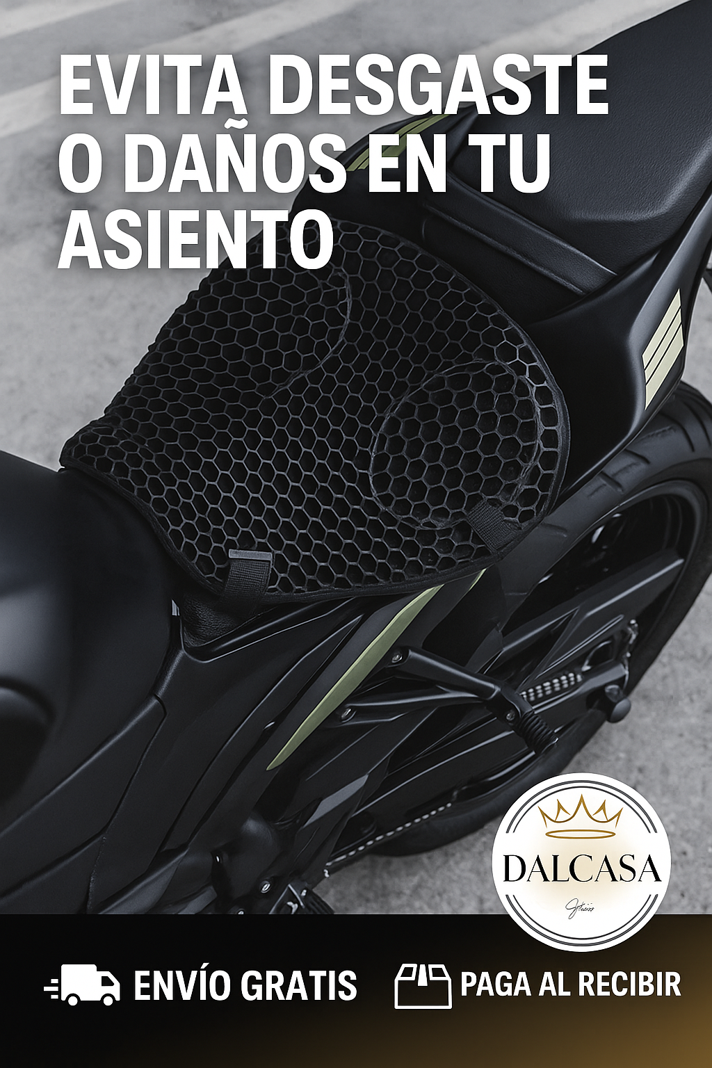 Cojín de Gel Siliconado para Moto – comodidad total en cada viaje