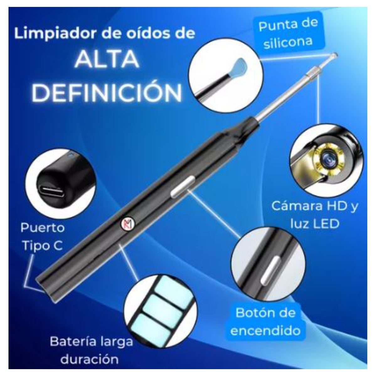 OídoVisión™ con cámara HD: higiene para tus oídos sin dolor ni riesgos