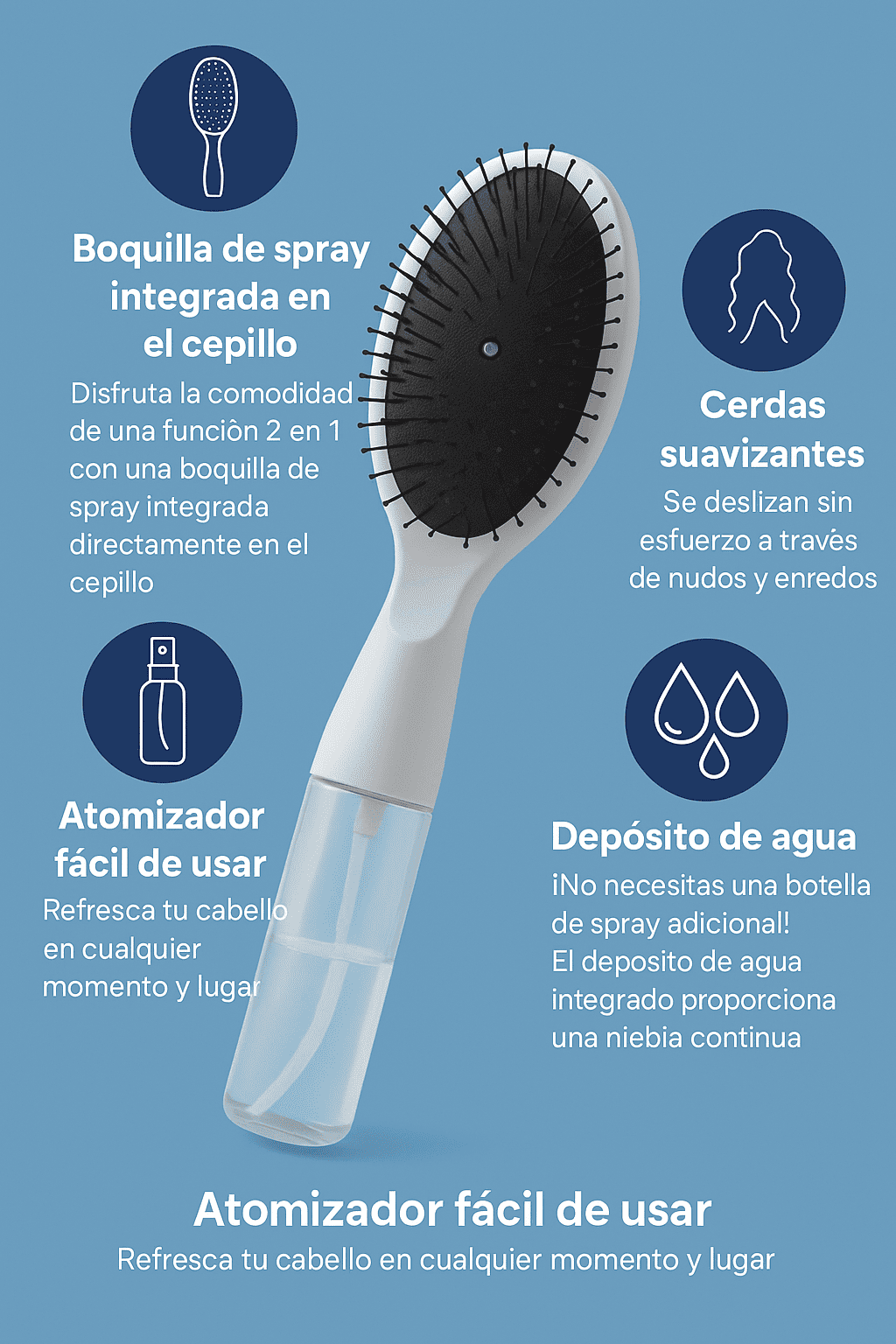 El secreto para peinados rápidos y sin enredos está aquí: Magic Brush 2 en 1