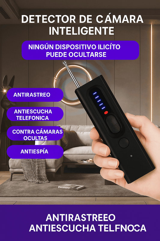 🔒 Detector de Cámaras y Micrófonos Ocultos — Tu privacidad, bajo control.