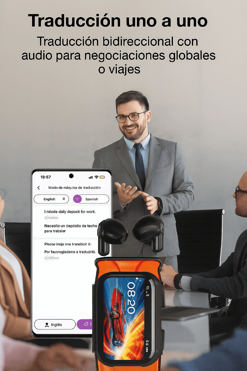 Audífonos Bluetooth 5.4 con Pantalla LED y Sonido Premium 🎧