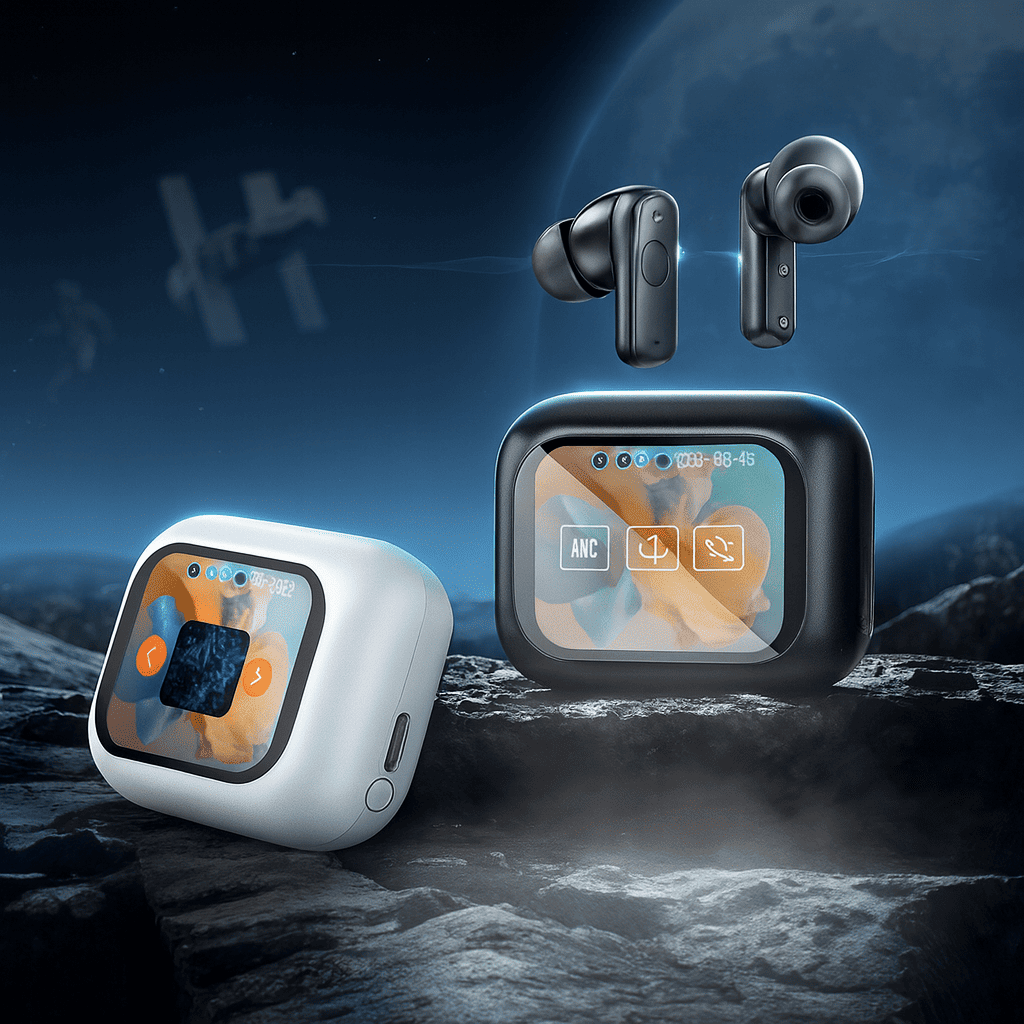 Audífonos Bluetooth 5.4 con Pantalla LED y Sonido Premium 🎧