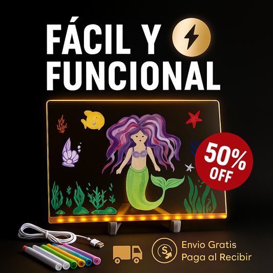 🎨 Tablero LED Infantil: Inspira, dibuja y juega con luz propia