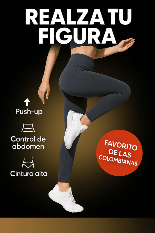 Leggings Push Up Cintura Alta – Realce Natural y Control de Abdomen