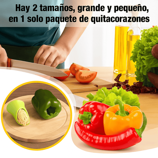 ✨ La forma más fácil y rápida de quitar los corazones de frutas y verduras