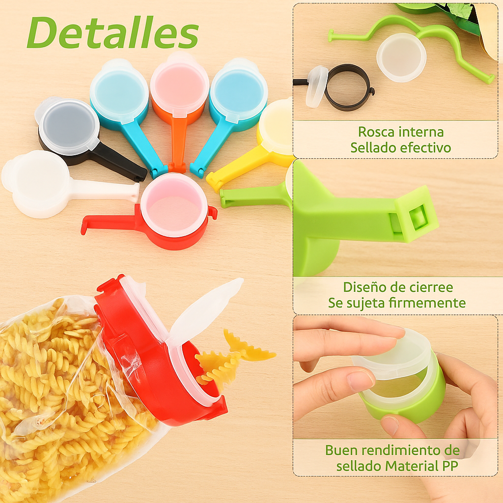 Clip Sellador Multiuso: Mantén tu comida fresca siempre