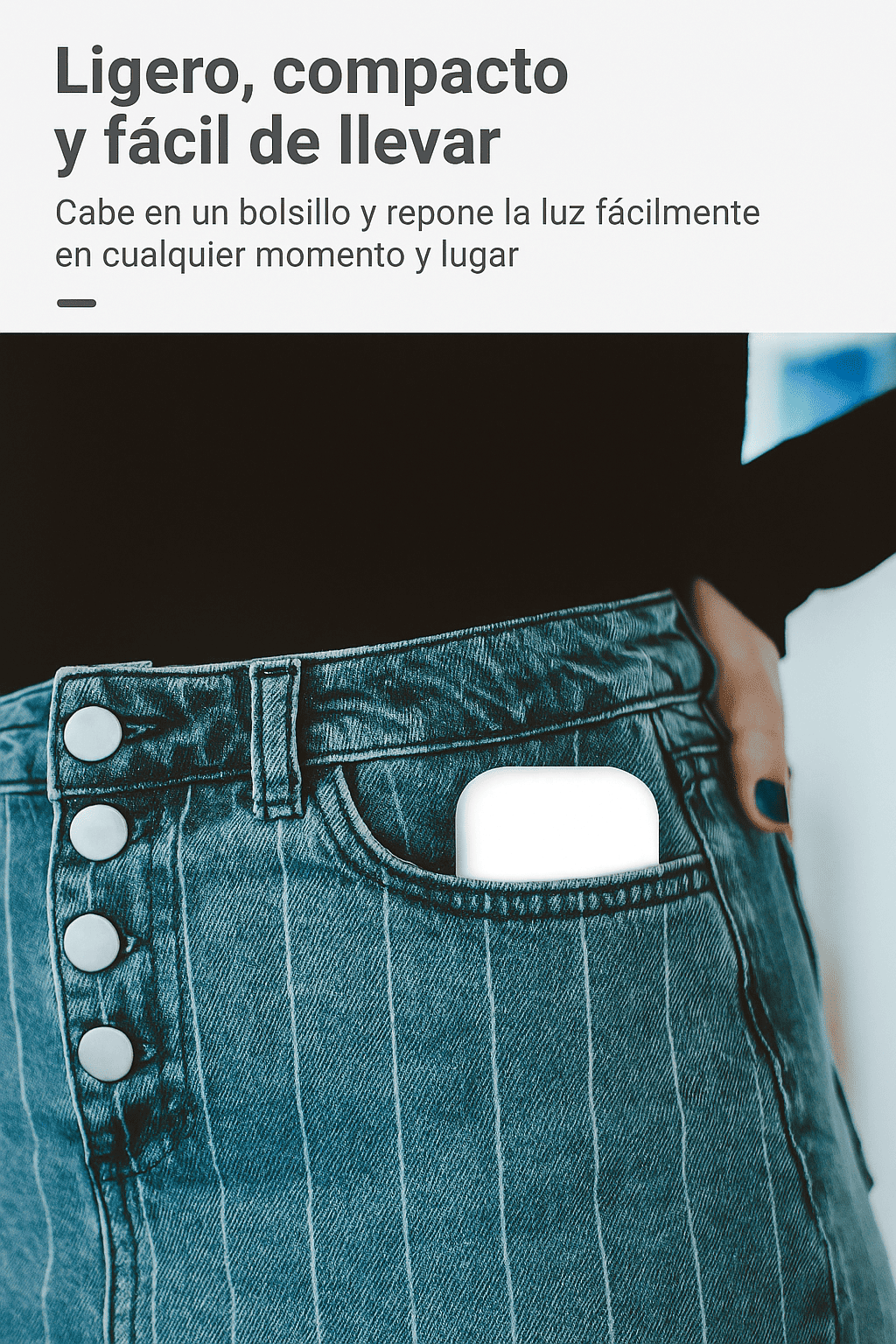 Luz LED con espejo portátil: ilumina y graba como un pro