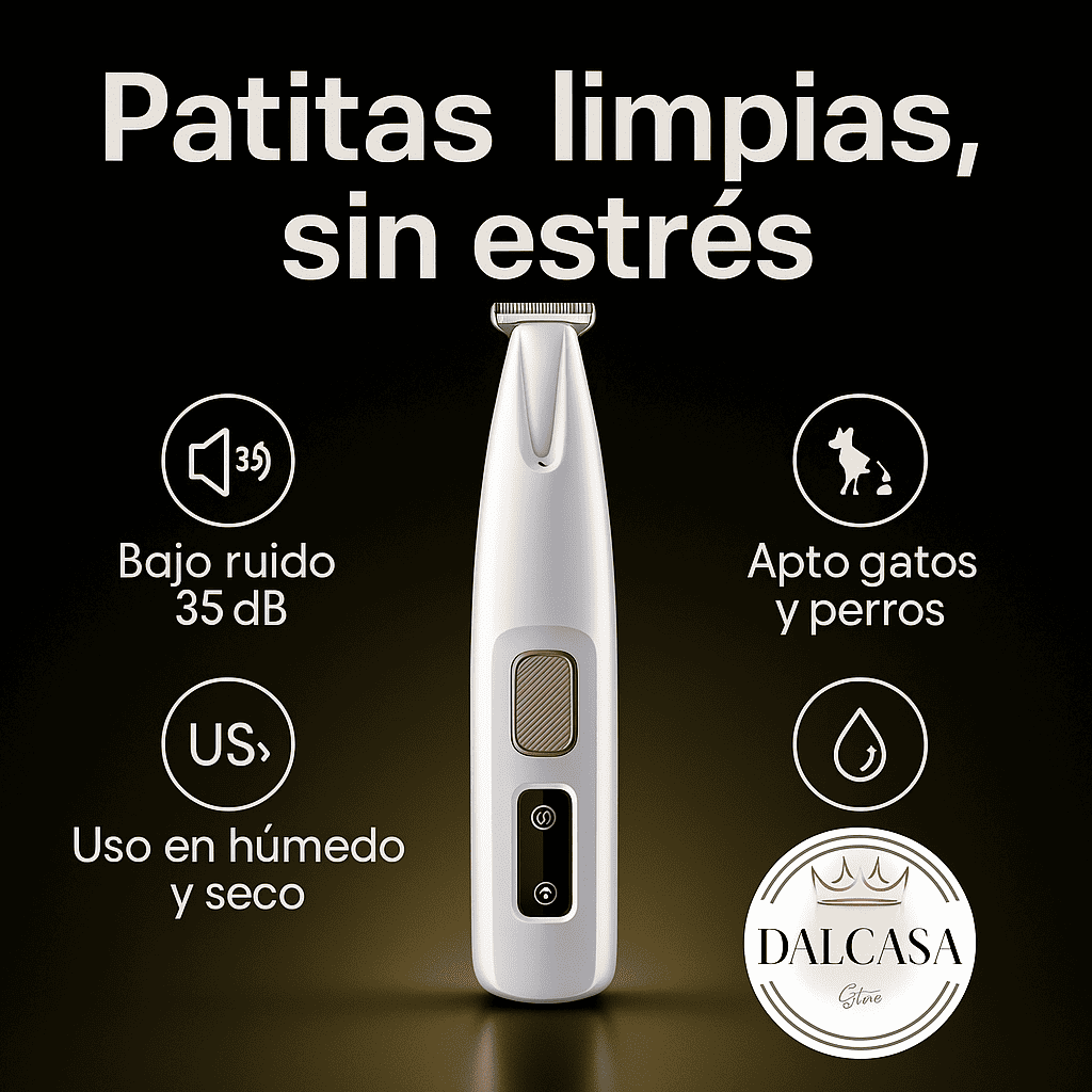 Corta el exceso de pelo en las patitas sin estrés ni enredos.