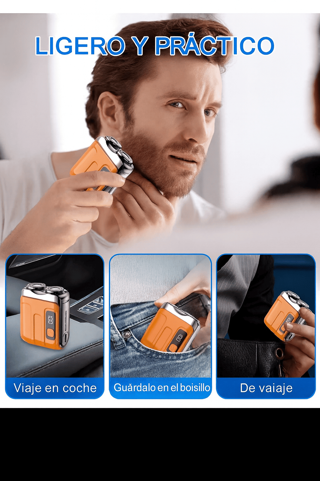 Mini Afeitadora Eléctrica Portátil: Precisión y Potencia en tu Bolsillo