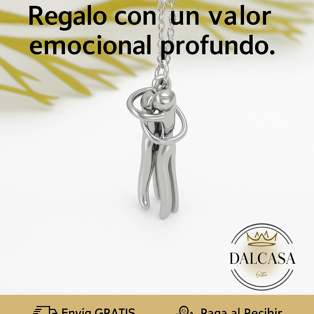 🫂Collar Abrazo Eterno – El Regalo que Une Corazones + CAJA DE REGALO