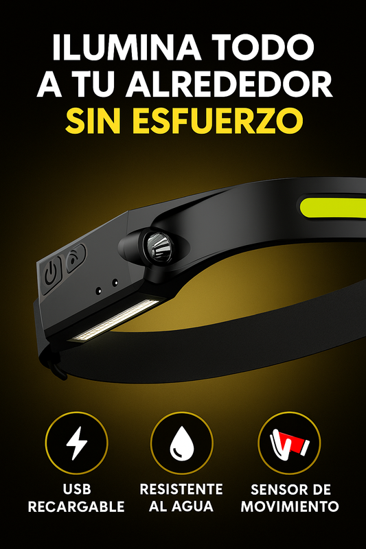 LumiBand Pro – Ilumina todo a tu alrededor sin mover la cabeza