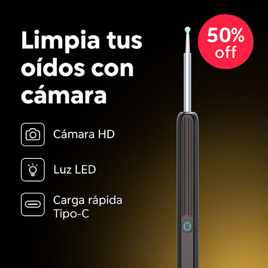OídoVisión™ con cámara HD: higiene para tus oídos sin dolor ni riesgos