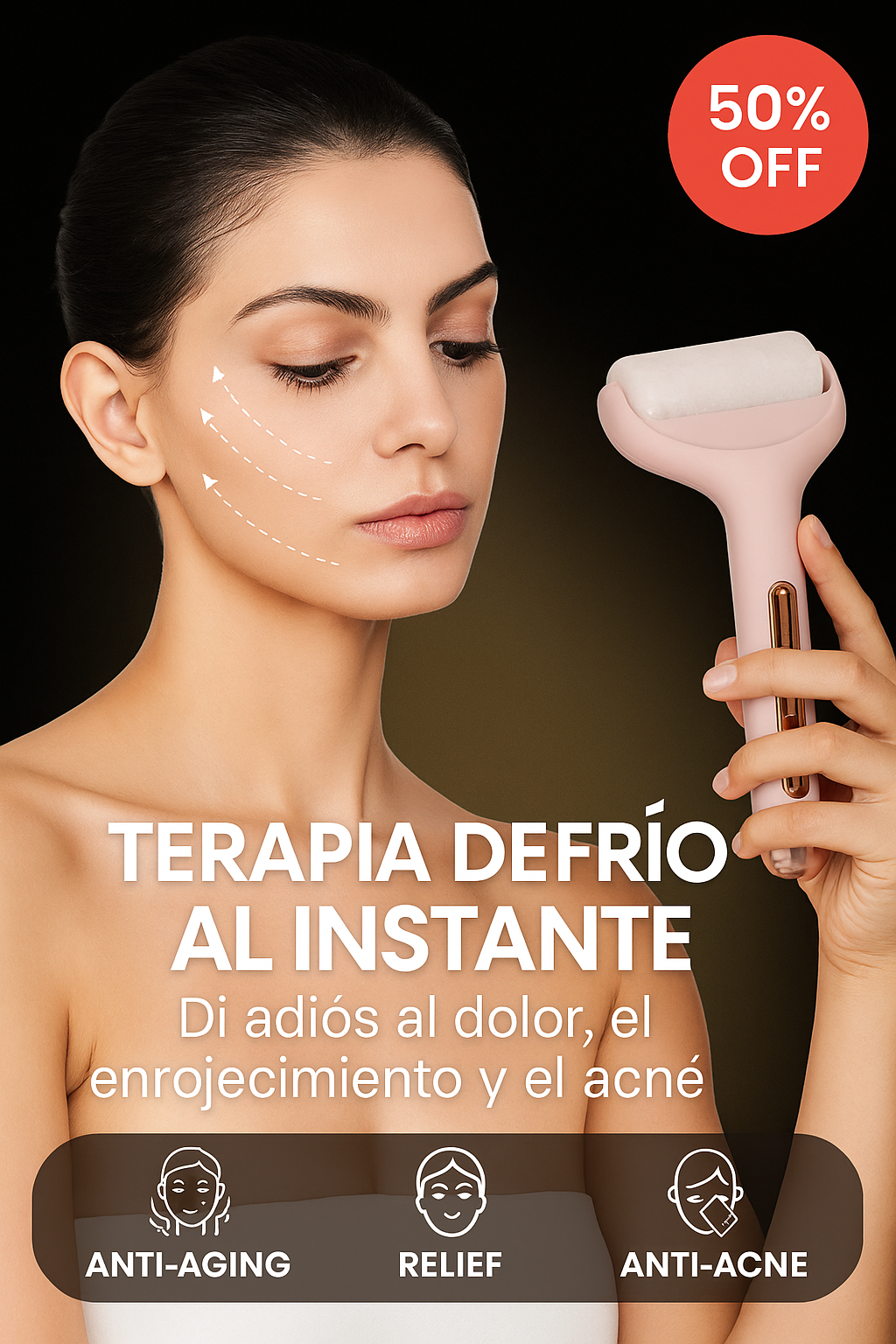💙 IceRoller - Terapia de Frío al Instante: Di adiós al dolor, el enrojecimiento y el acné