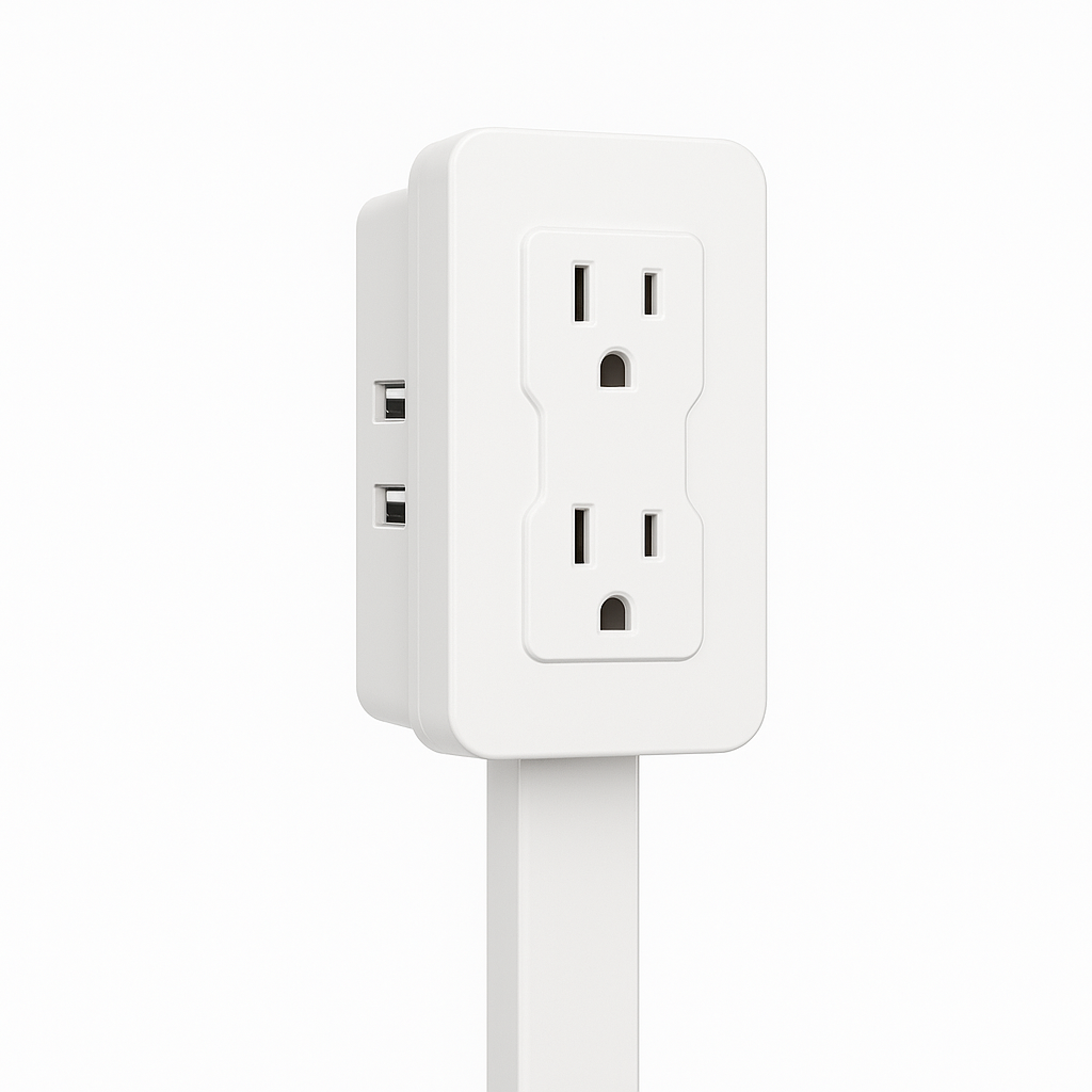 Extensor de enchufe extensible TruComfort Enchufa fácil, sin dramas