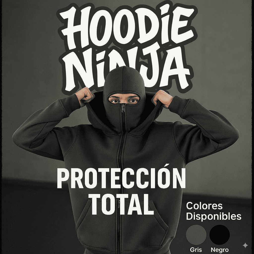 🥷🏼 Hoodie Ninja™: Estilo Urbano con Máxima Comodidad