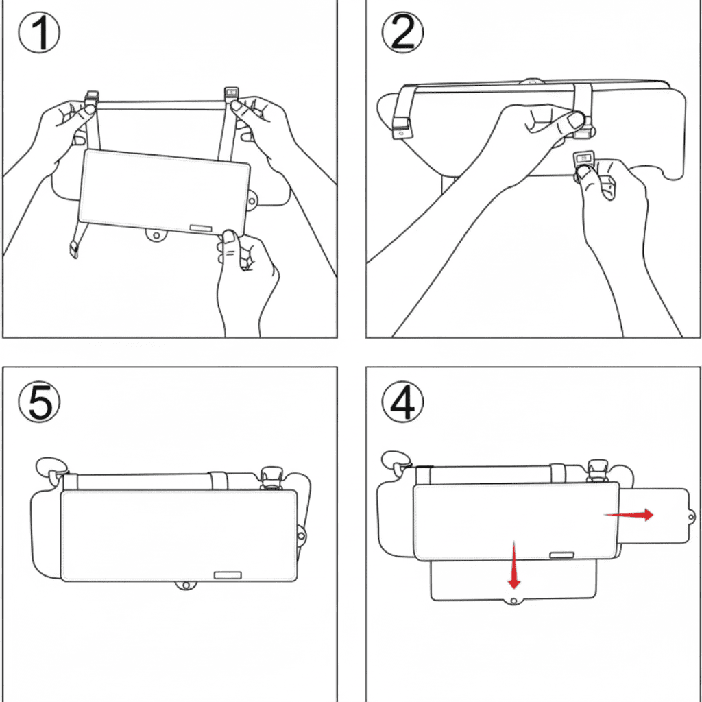 Tu copiloto contra el sol: Visera antideslumbrante universal