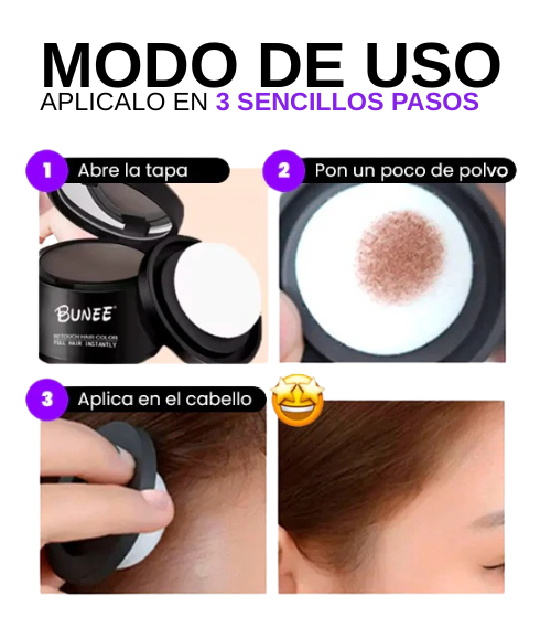 Cabello con más volumen y color al instante: ¡Sin canas, sin entradas, sin estrés!💥NUEVA PRESENTACION DE 10 gr